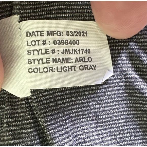 Johnnie‎ O Jacket Arlo Mens XL Light Gray Full Zip Polyester Casual Outdoor - Picture 16 of 16